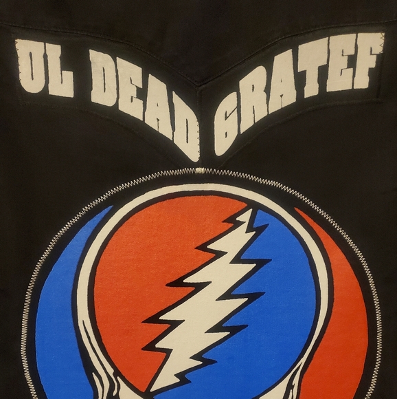Levi's Grateful Dead Shirt Jacket Steal Your Face Western - Picture 5 of 16